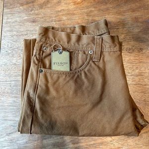 Filson dry tin 5 pocket pant 34x34